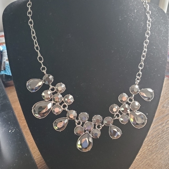 Debutante Drama Silver Necklace - Picture 5 of 5